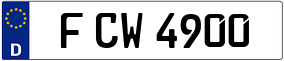Trailer License Plate